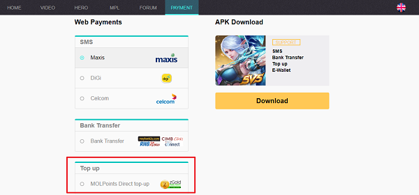 Top up diamond mobile legend malaysia